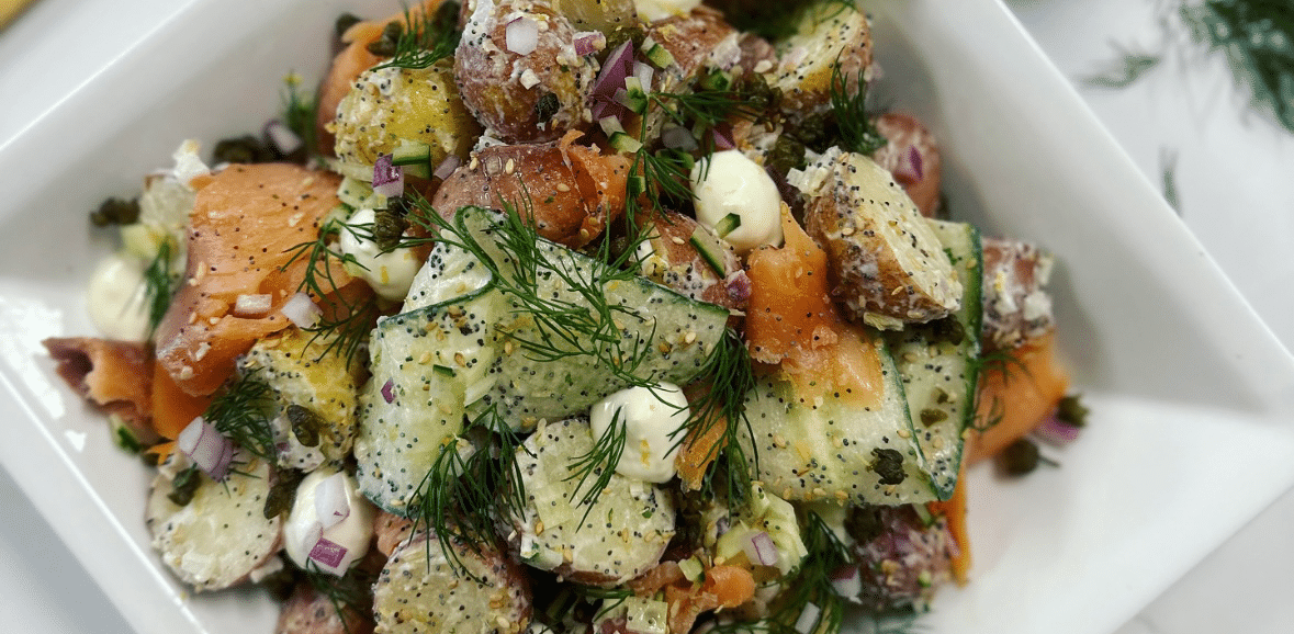 Everything-Bagel-with-Lox Inspired Potato Salad